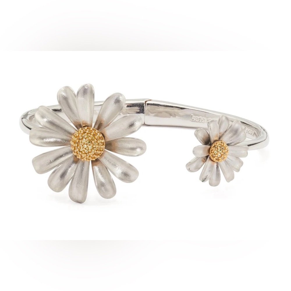 Kate Spade Into the Bloom Open-Hinged Cuff - Silver